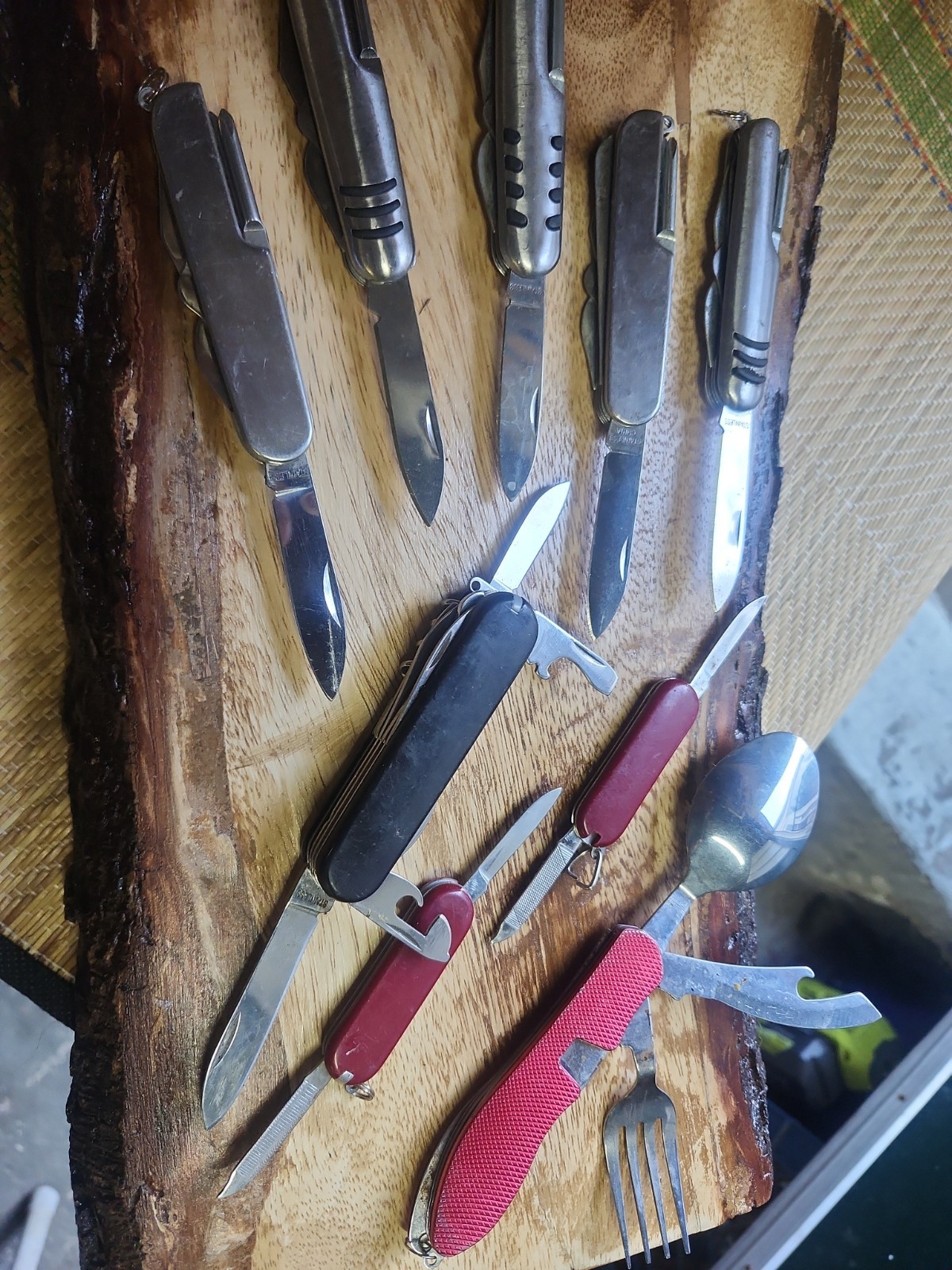 Stainless Camp Knives Mixed Lot 9- All Are Fully Functional And Complete
