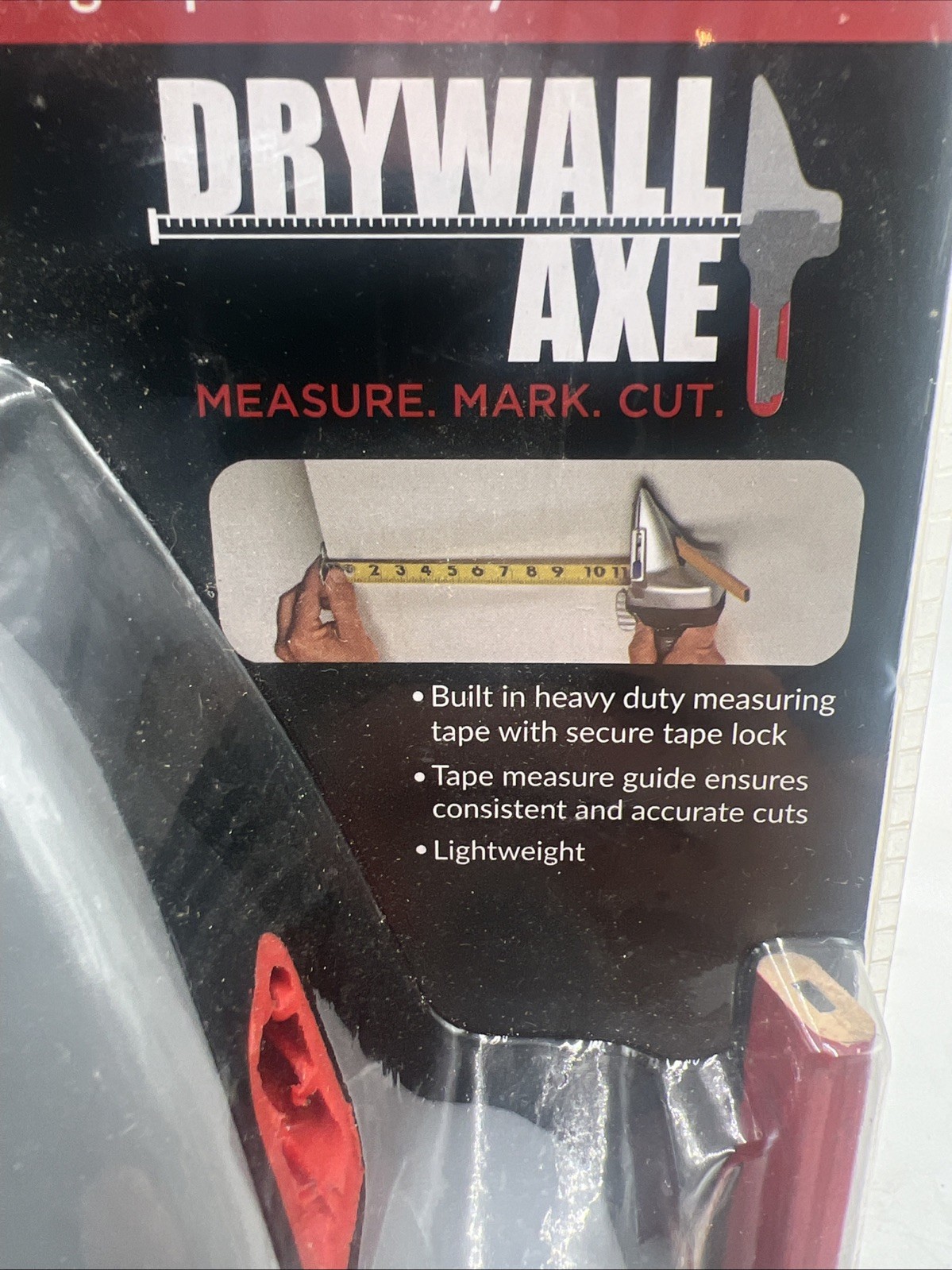 Drywall Axe All-in-one Hand Tool with Measuring Tape and Utility Knife