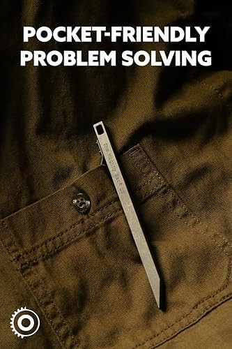 The Mighty Bar LT, Long Titanium Edition Pry Bar Tool, Stainless Steel Pocket Cl