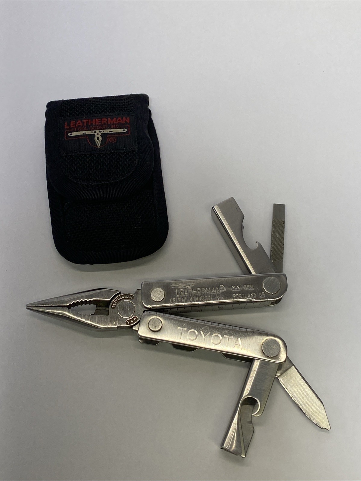 Vintage Leatherman USA Mini Tool Multi Tool Original Sheath Case Discontinued