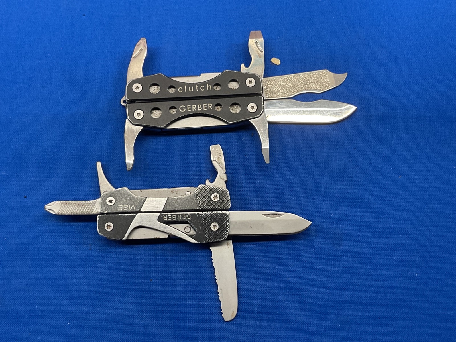 Gerber Vise and Clutch Mini Multi Tool Knife Pliers Lot of 2 Tools