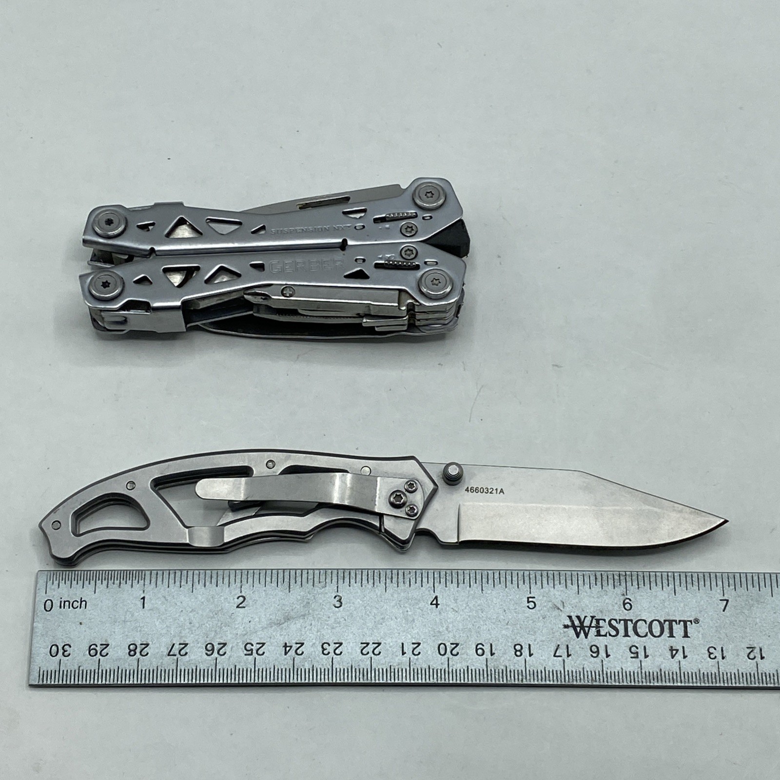 Gerber Suspension NXT & Paraframe I Knife Combo – Silver
