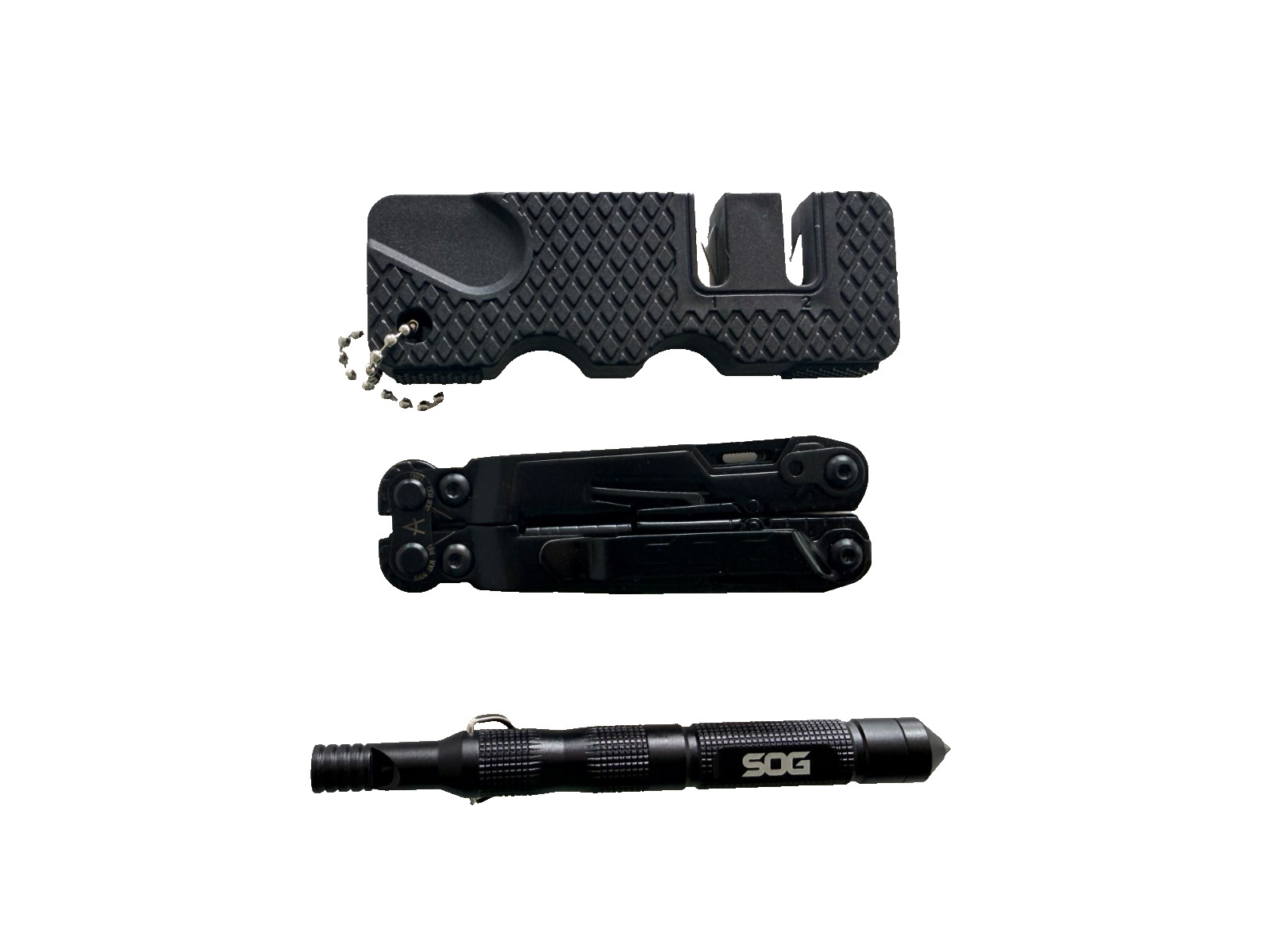 SOG PP1002-CP PowerPint Multitool + SOG Flint Survival Multi Tool NEW OPEN BOX