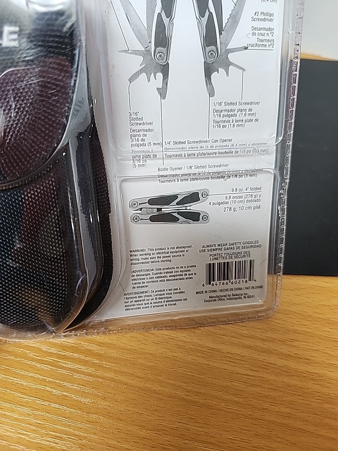CARLYLE MT17 PRECISION 17 FUNCTION STAINLESS STEEL MULTI TOOL & CASE 9.8oz. 4″