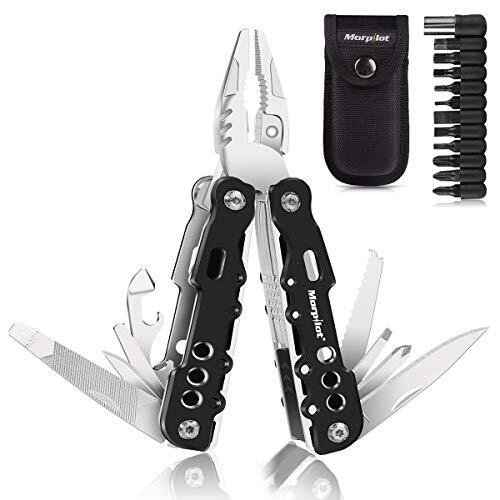 morpilot Multitool, 25-in-1 Multifunktionswerkzeug Taschenmesser Zange, Faltbar