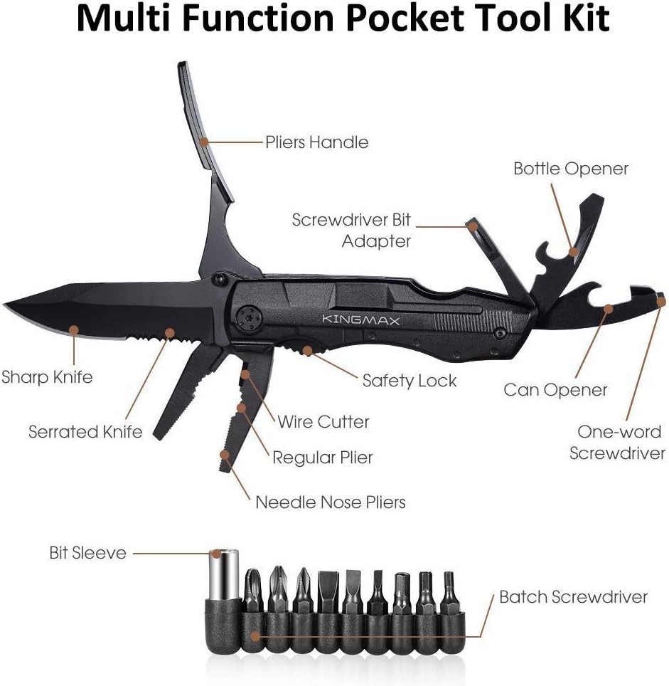 Multi Tool Folding Knife for Fishing Camping Hunting Outdoor Activities for Gift