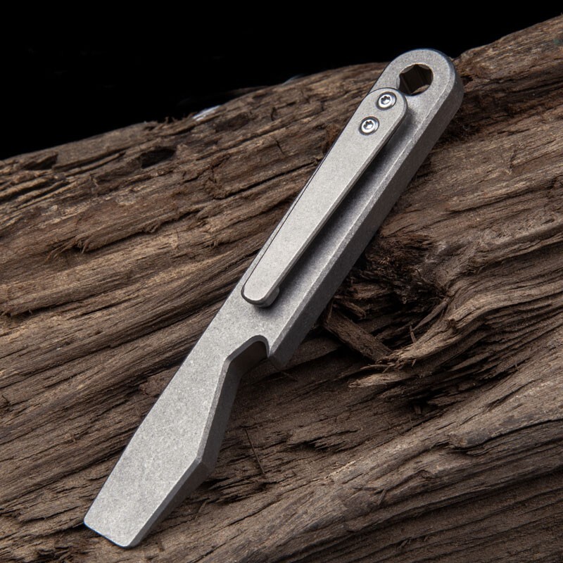 New Titanium Alloy Pocket Pry Bar Crowbar Opener Portable Outdoor EDC Multi Tool