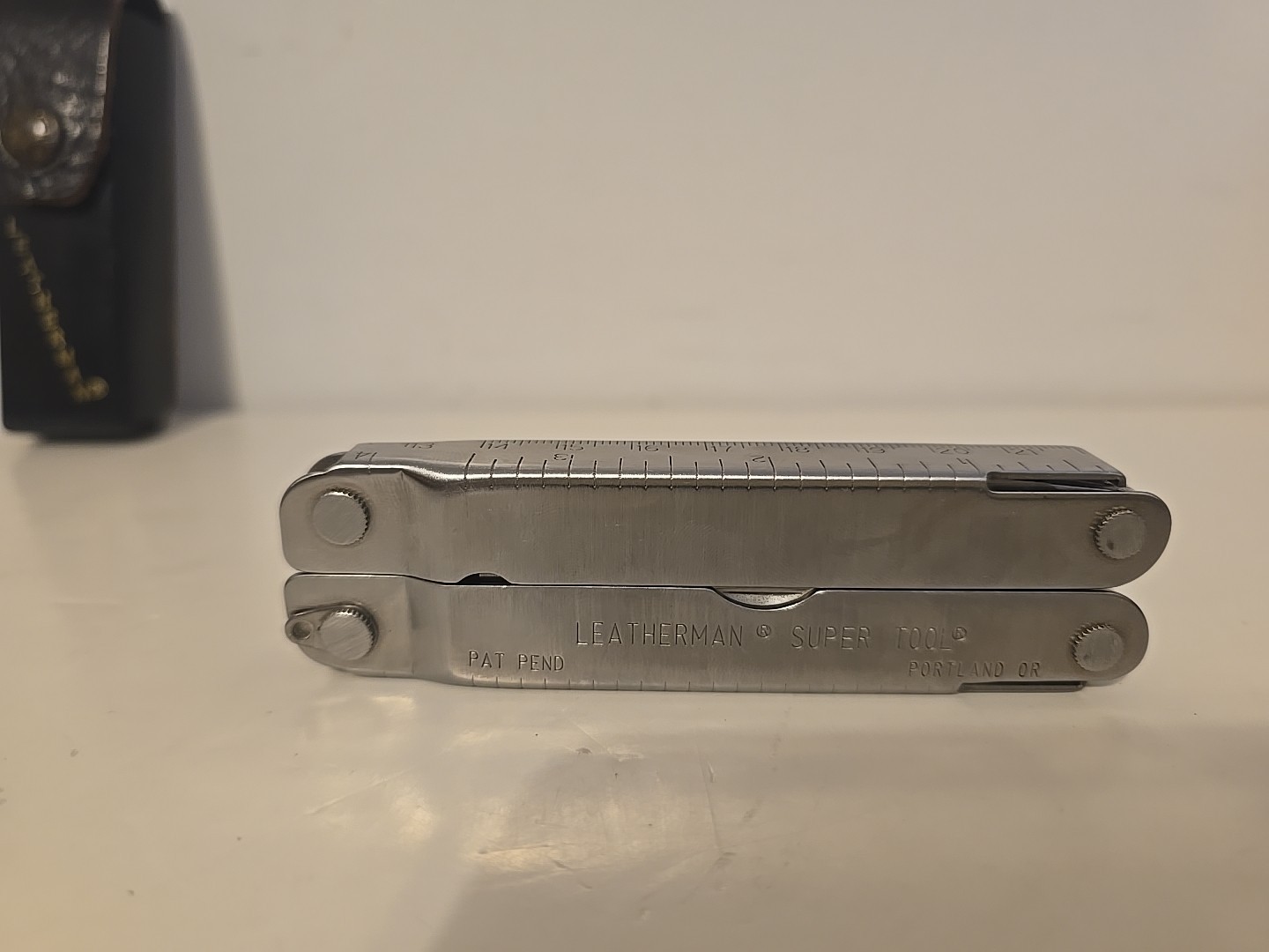 Vtg Leatherman Tool Patent Pending USA Stainless Steel Multi-Tool & Sheath