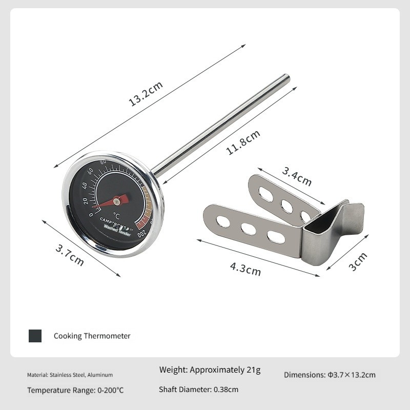 304 stainless steel mechanical baking water temperature food thermometer