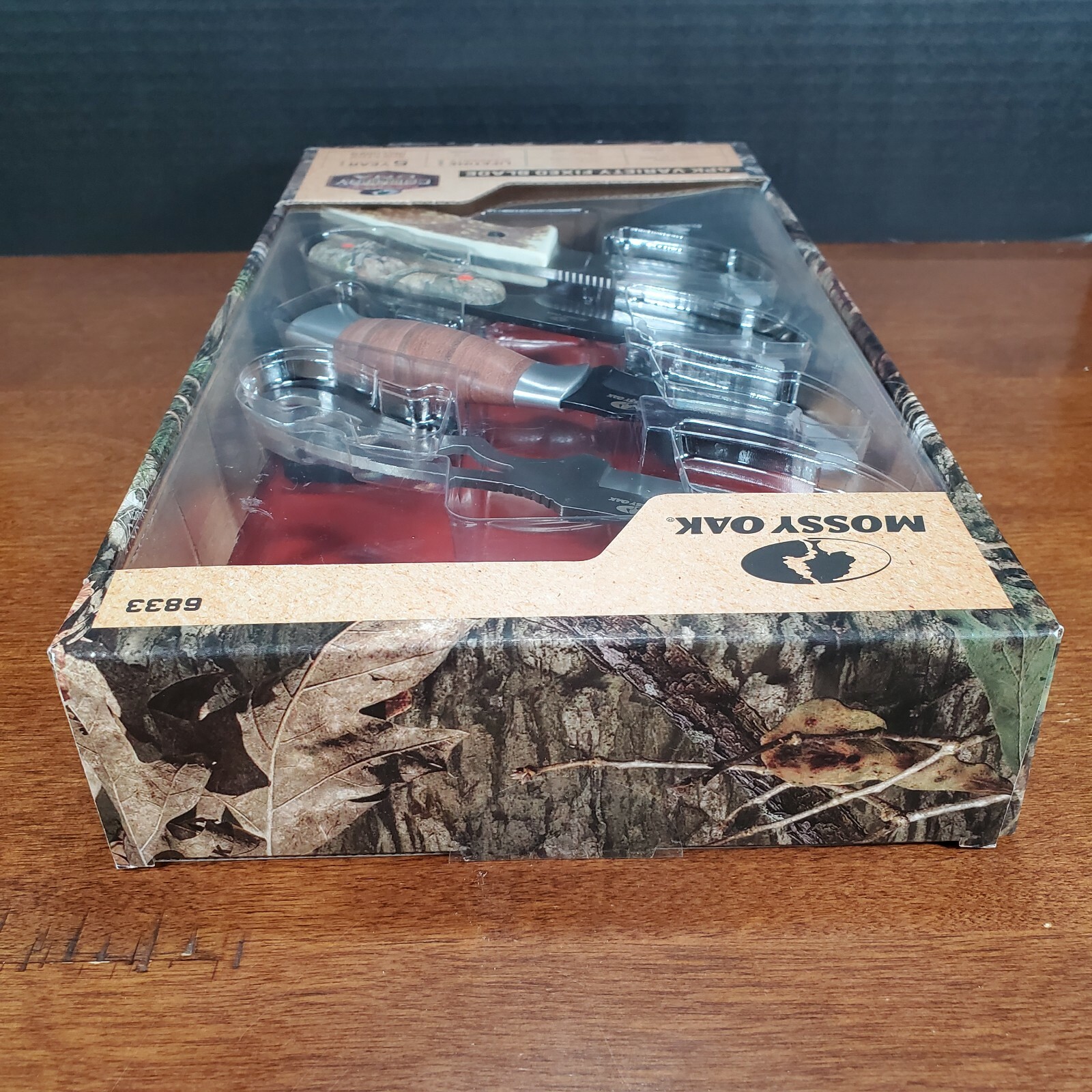 MOSSY OAK Country DNA 4 Pack Variety Fixed Blade 7″ Knife Set – Sheaths Included