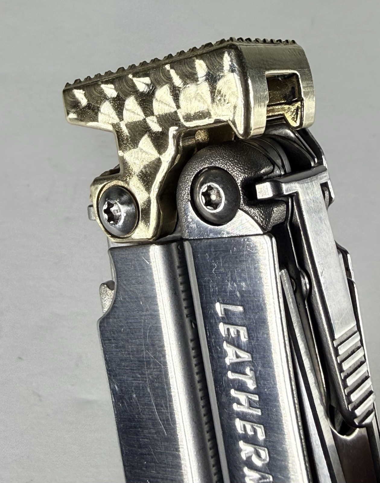For Leatherman Wave +, BRASS Hammer Head,SPECIAL EDITION,tactical,military