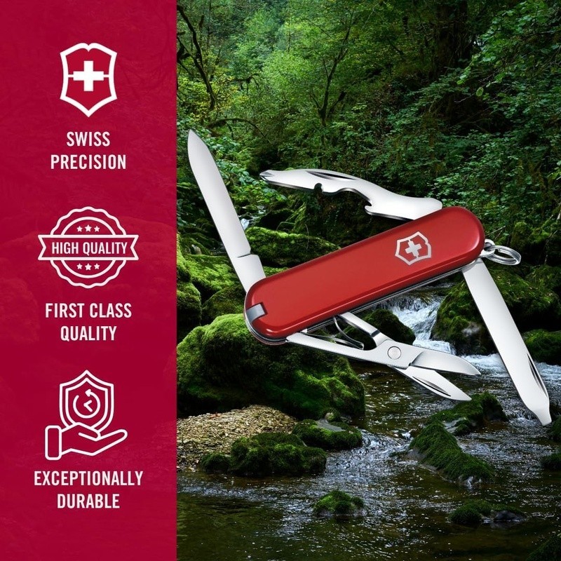 Compact Pocket Multi Tool 10 Functions Magnetic Screwdriver Scissors Lightweight