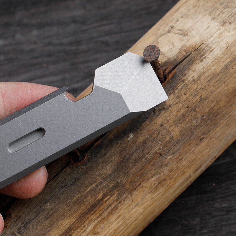 New Titanium Alloy Pocket Pry Bar Crowbar Opener Portable Outdoor EDC Multi Tool