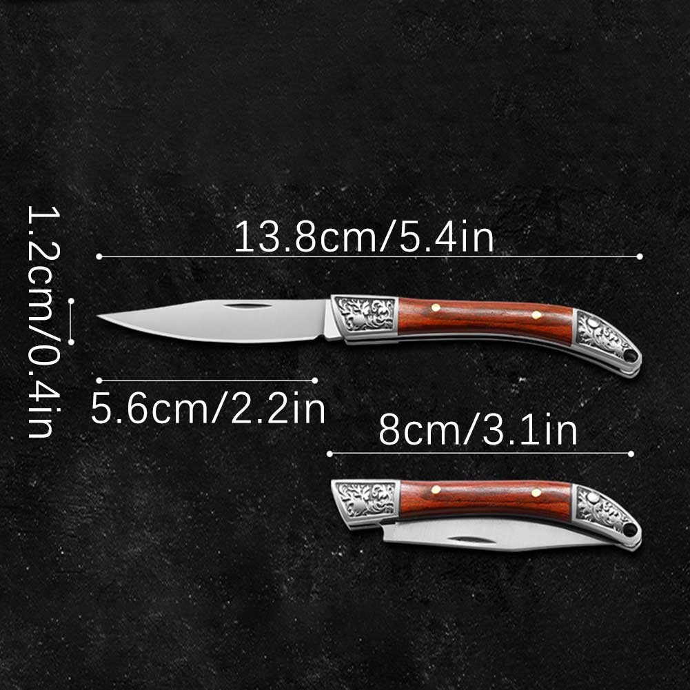 Portable Small Keychain Knives Stainless Steel EDC Tool Multifunctional Box