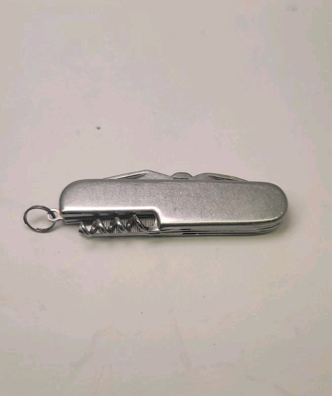 Vintage Stainless Steel Multi Tool Pocket Knife Swiss Type