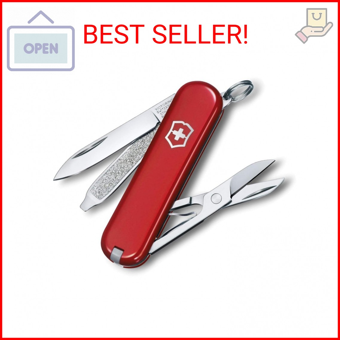Victorinox Classic SD Swiss Army Knife, Compact, 7 Functions, Swiss Made Pocket