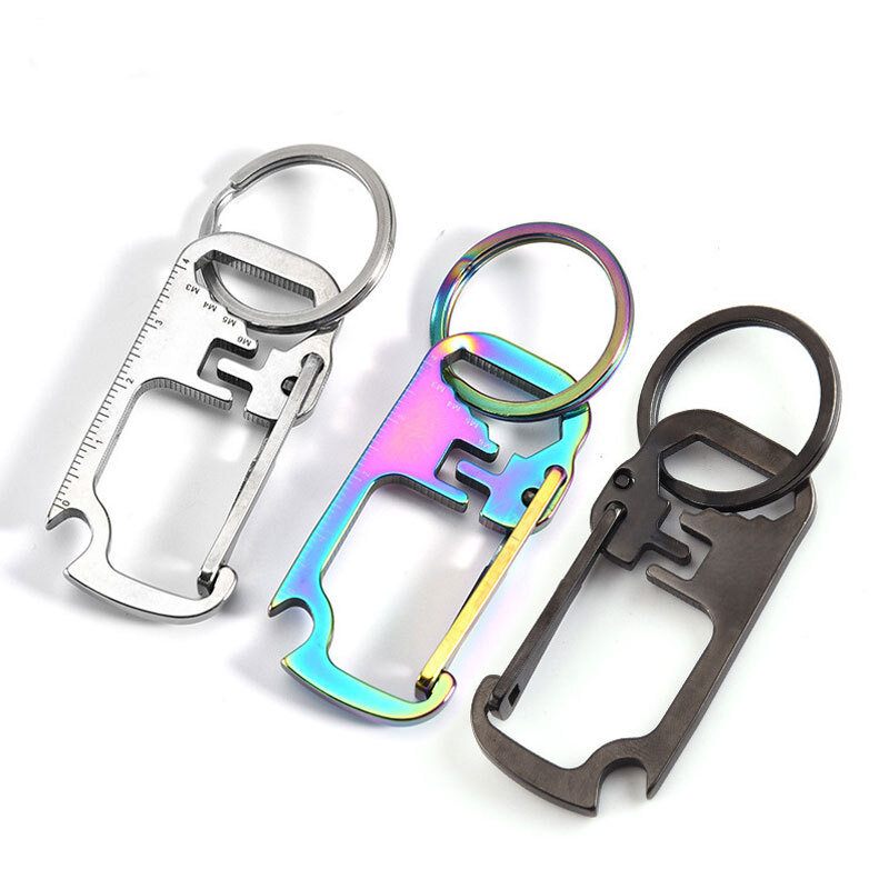 Outdoor EDC Multi Tools Waist Hanging Carabiner Creative Portable Keychain