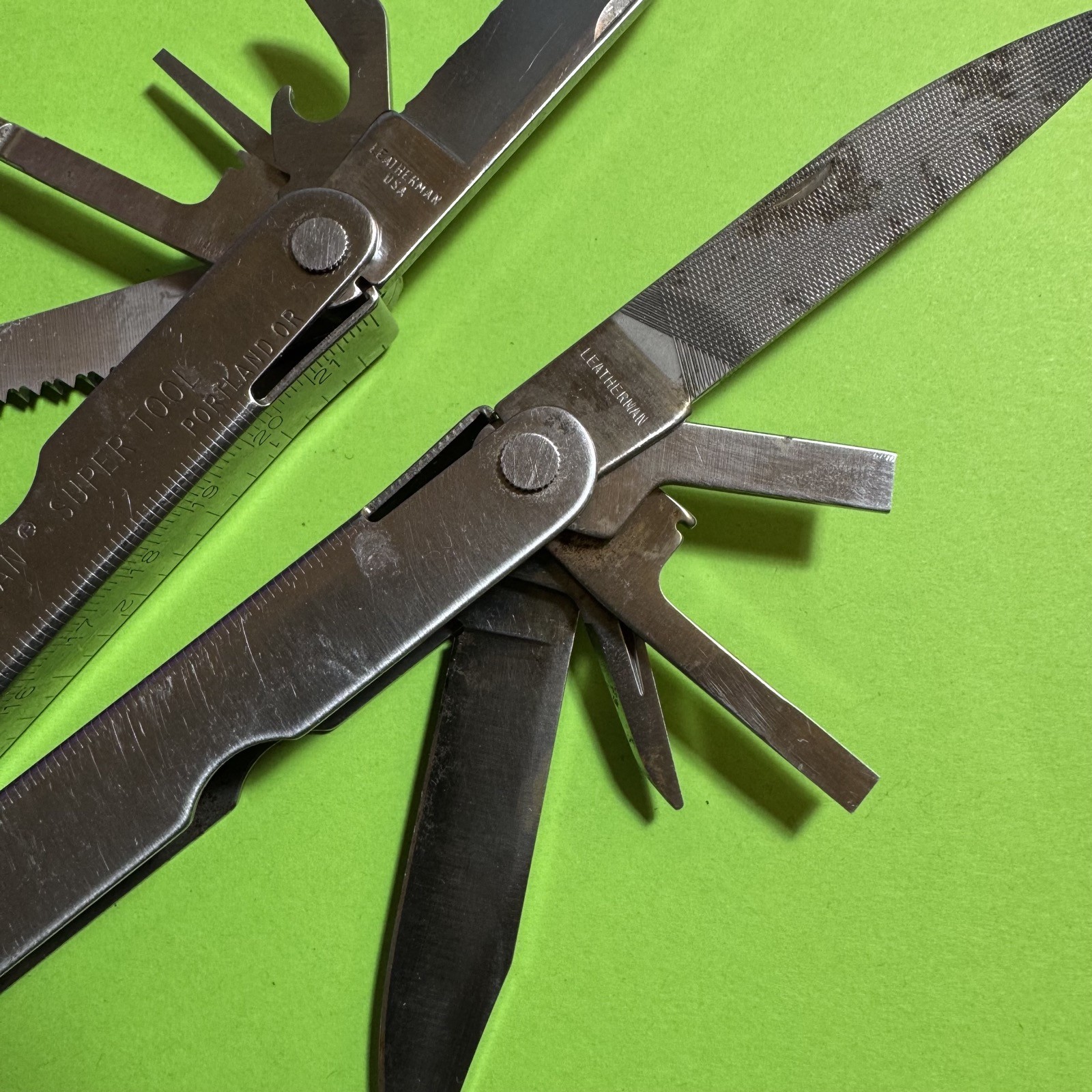 Leatherman Super Tool Plier Multi Tool Pocket Knife Stainless EDC #852