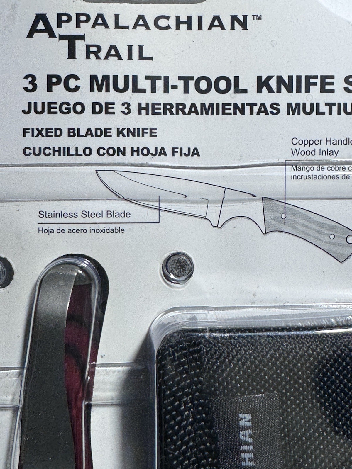 Appalachian Trail, 3-pc Multi-Purpose Tool Knife Set, Model #240812