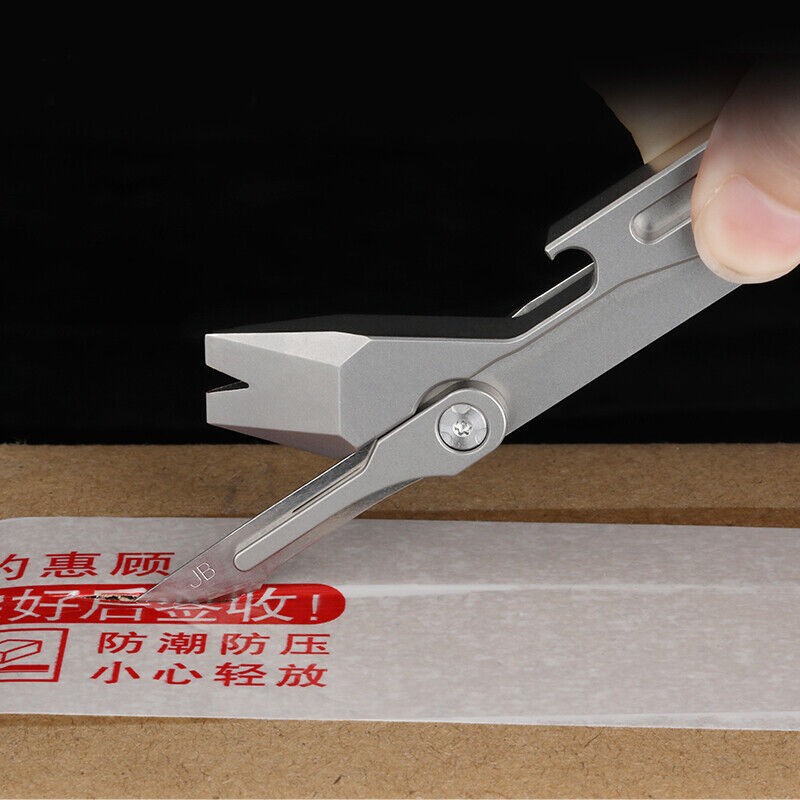 NEW Titanium Crowbar Pry Bar Scalpel Balde Knife Spanner EDC Tool Bottle Opener