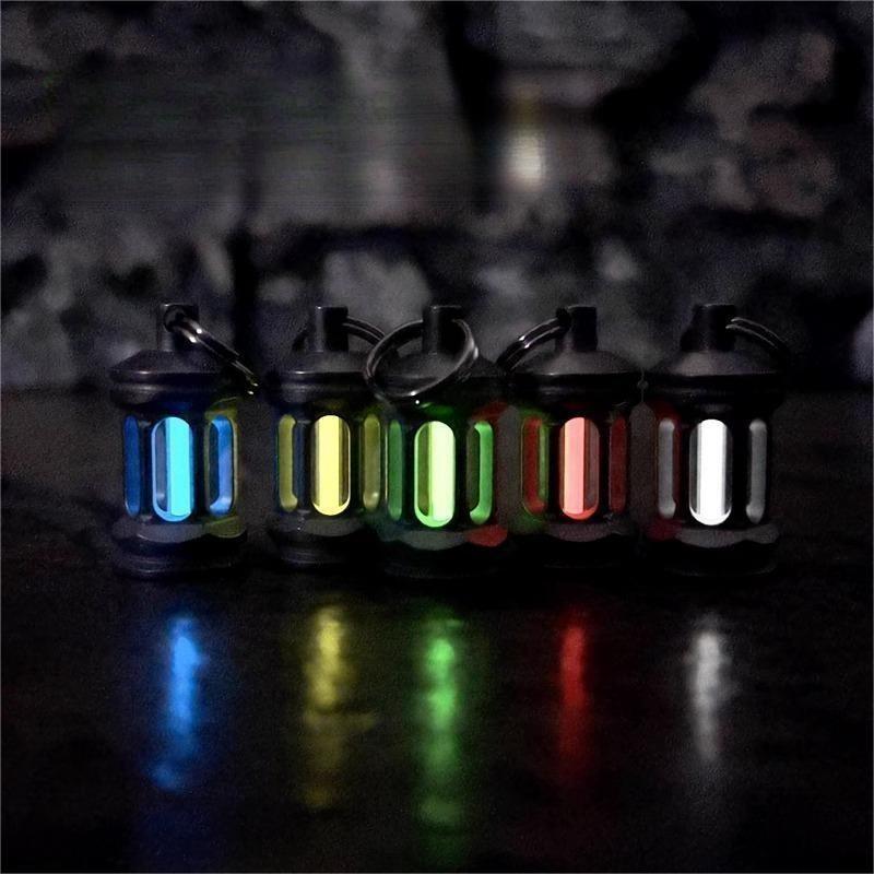 Glow in the Dark Titanium Keychain Necklace Pendant Knife Lanyard Paracord Bead