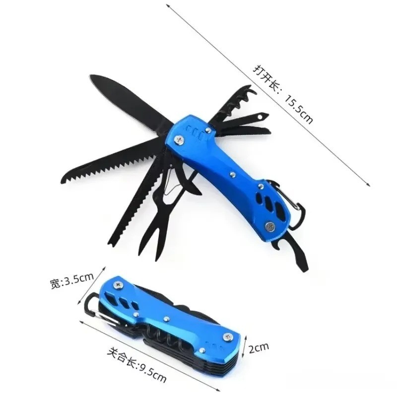 Multifunctional Foldable Stainless Steel Survival Scissors Portable EDC Tool Kit