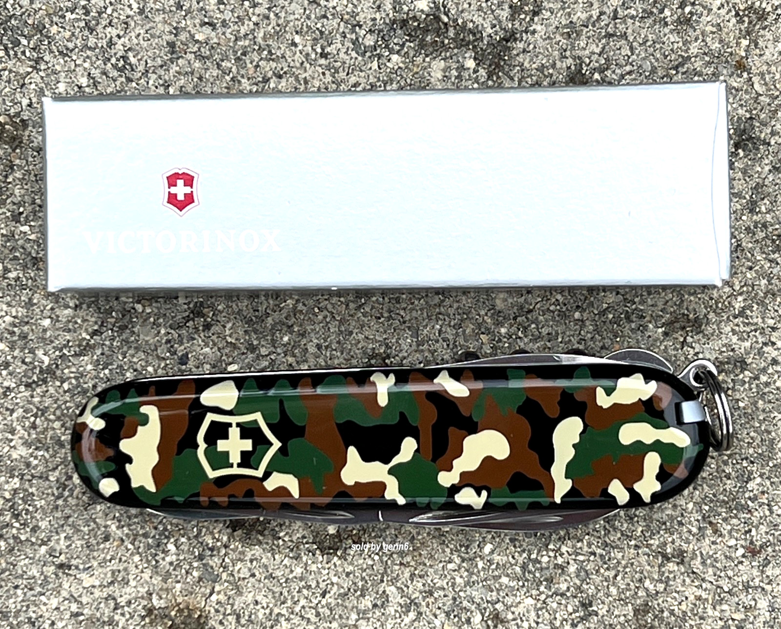 Swiss Army Knife, Climber Green Camouflage Camo Victorinox 1.3703.94, New In Box