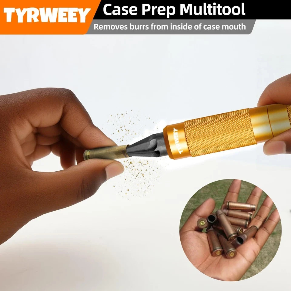Case Prep Multitool, Case Chamfer Deburring Tools for Reloading, Primer Pocke…