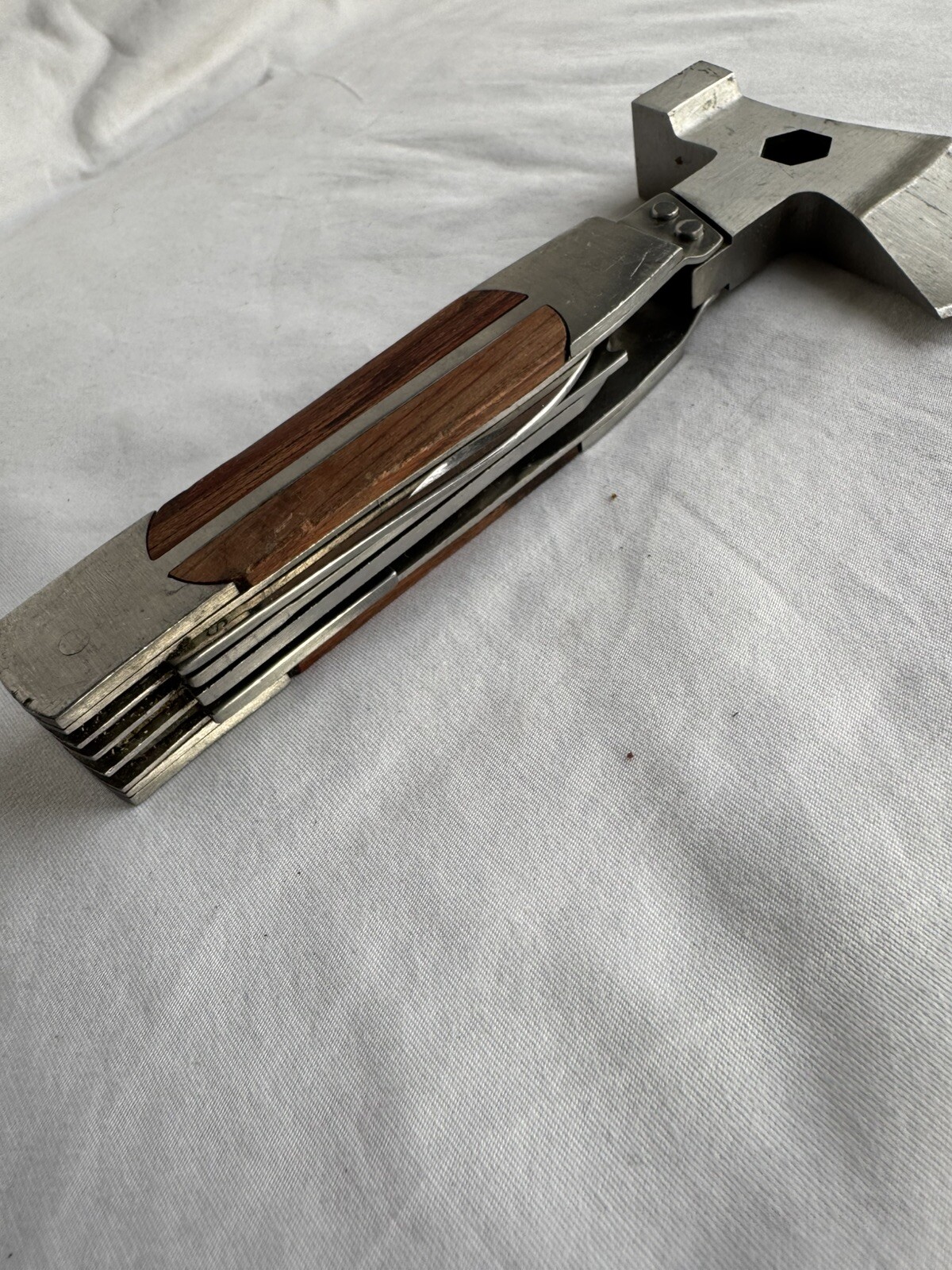 Sheffield Multi Tool Hatchet Axe Folding Knife Saw Blade Stainless No Sheath
