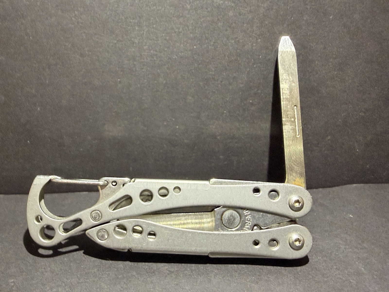 LEATHERMAN STYLE CS Black Multi-Tool Knife File Tweezer Carabiner