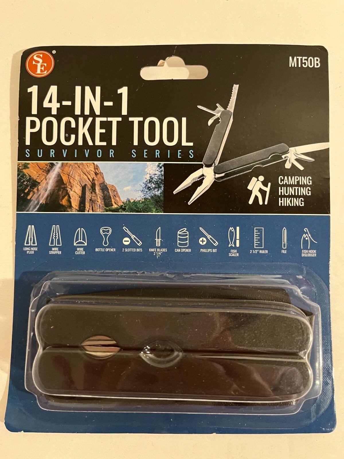 14-IN-1 POCKET TOOL SURVIVOR SERIES (Camping, Hunting & Hiking) NEW