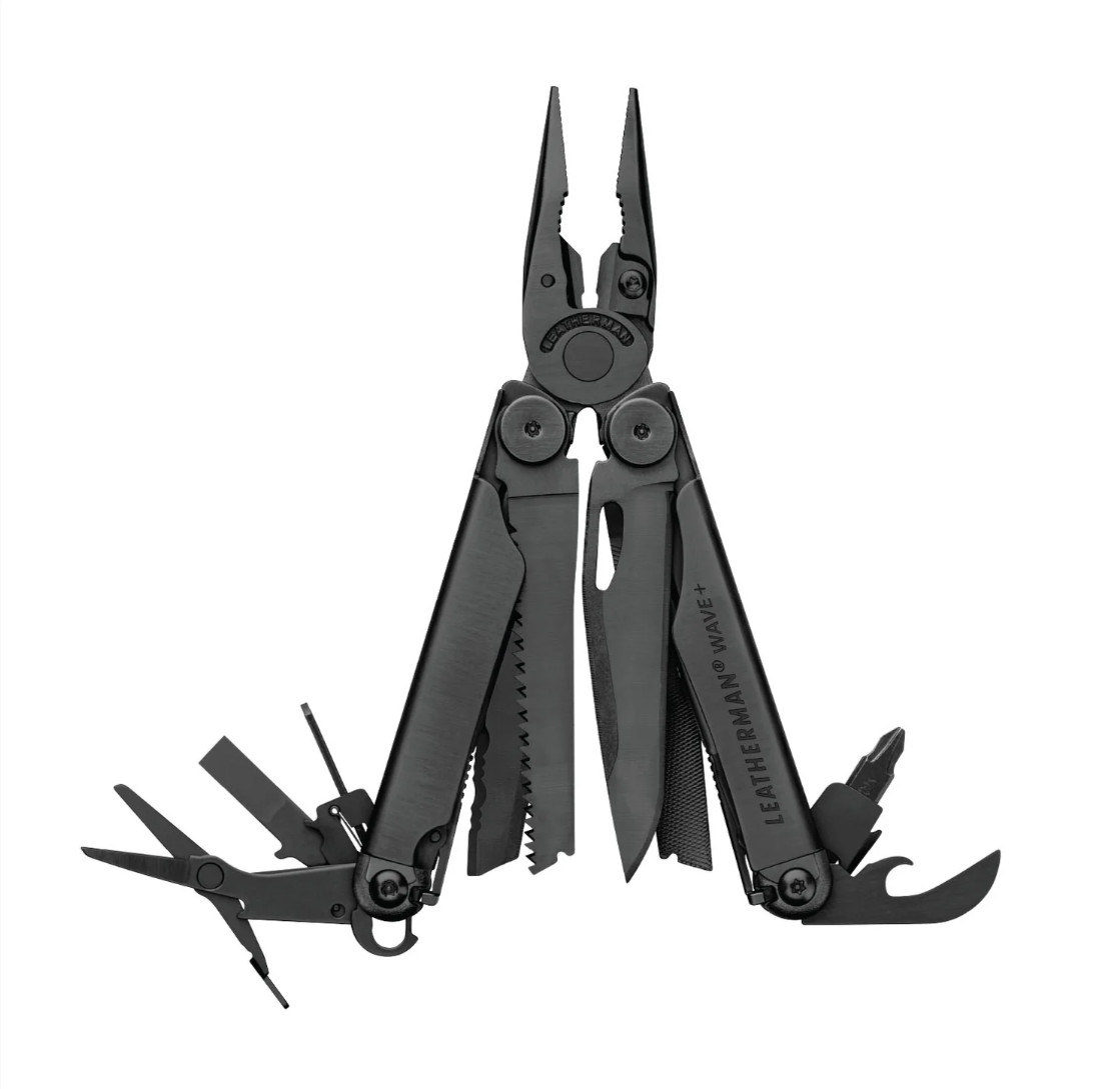 LEATHERMAN, Wave+, 18-in-1 Full-Size, Versatile Multi-tool for DIY, Black