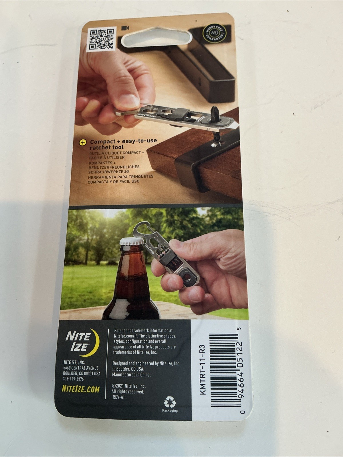 Nite Ize DoohicKey Ratchet Key Tool Multi-Tool, Stainless Steel, Carabiner, Rat…