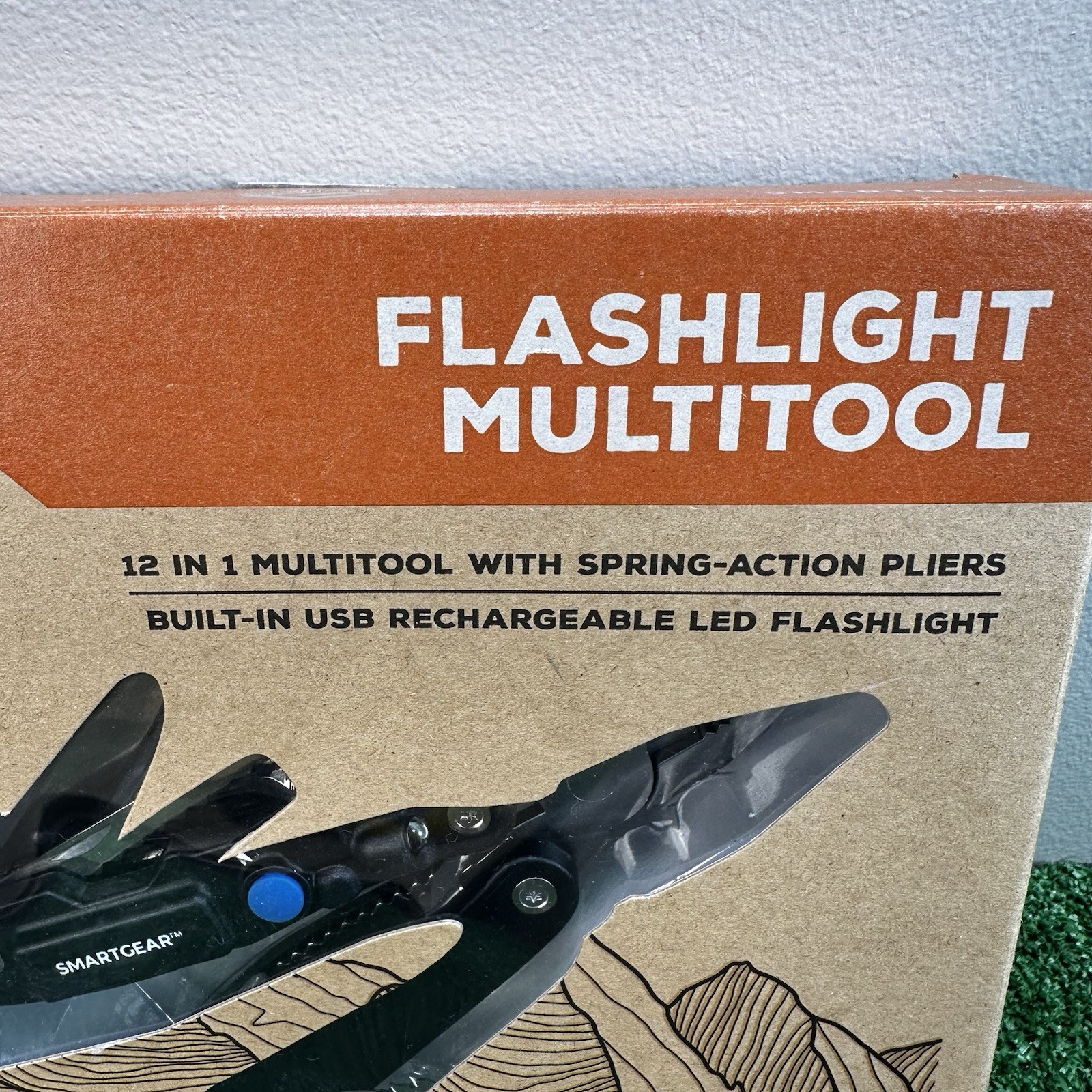 SmartGear 12-in-1 Flashlight Multitool USB Rechargeable LED