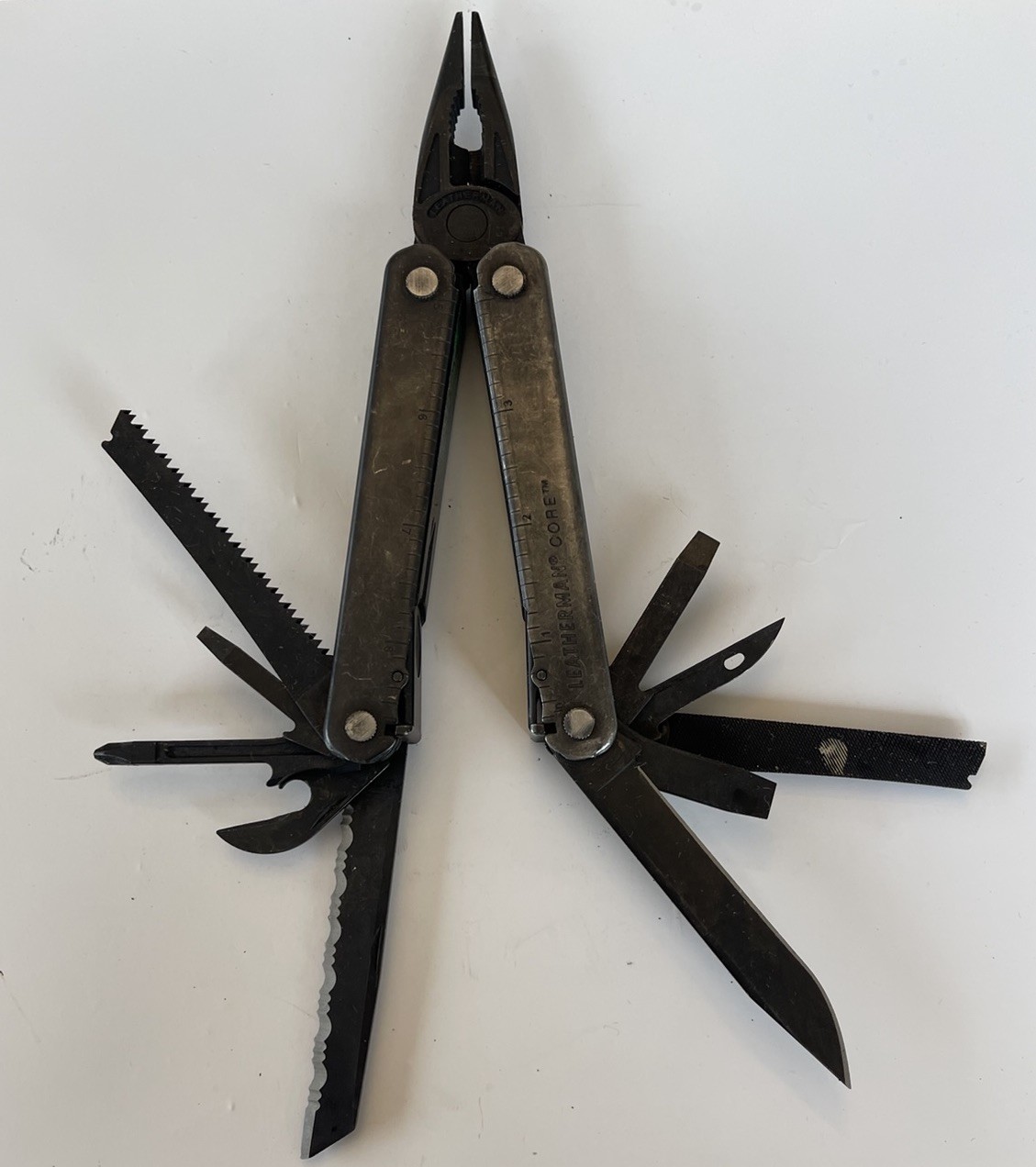 Leatherman Black BO Core Multitool Retired Rare Collectable, Knives, Pliers+!!!