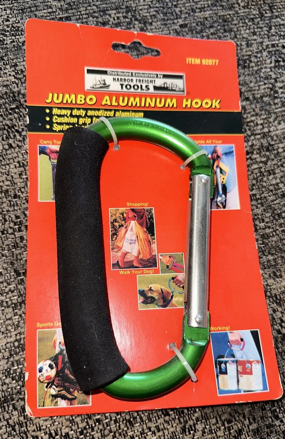 ” NOC ” Heavy Duty Anodized Aluminum Jumbo Multi Use Hook ” GREAT MULTI USE ITEM
