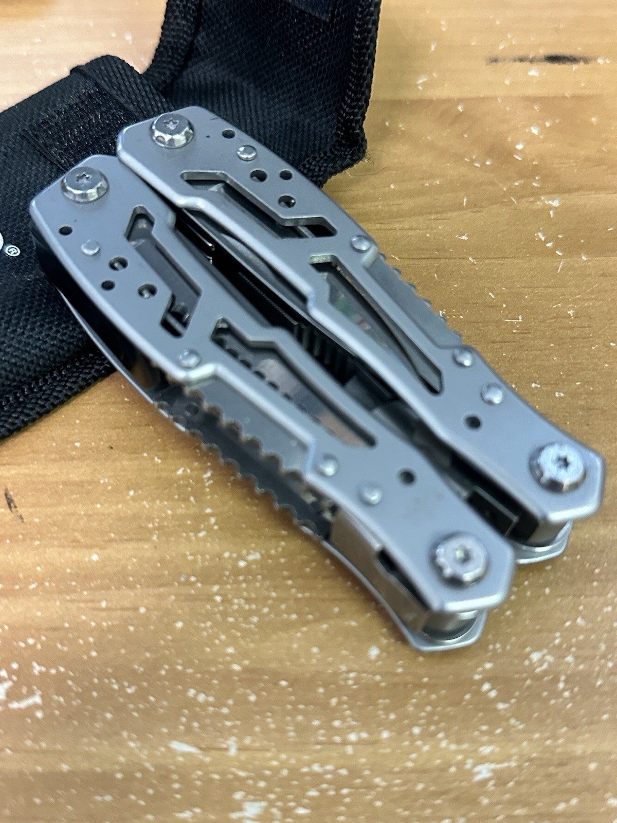 Stainless Steel Multi Tool Black Nylon Everyday Carry Uncharted Supply Co NEW