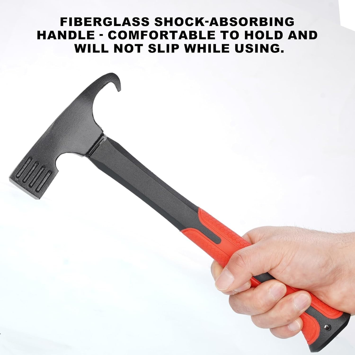 OutdoorPro Camping Hammer with Tent Stake Remover – 10.8″ Heavy Duty Multifun…
