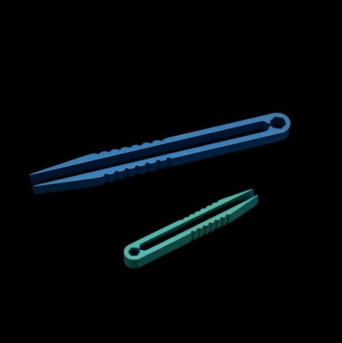 New 1Pc Portable Titanium Alloy Tweezer EDC Survival Camping Outdoor Travel Tool