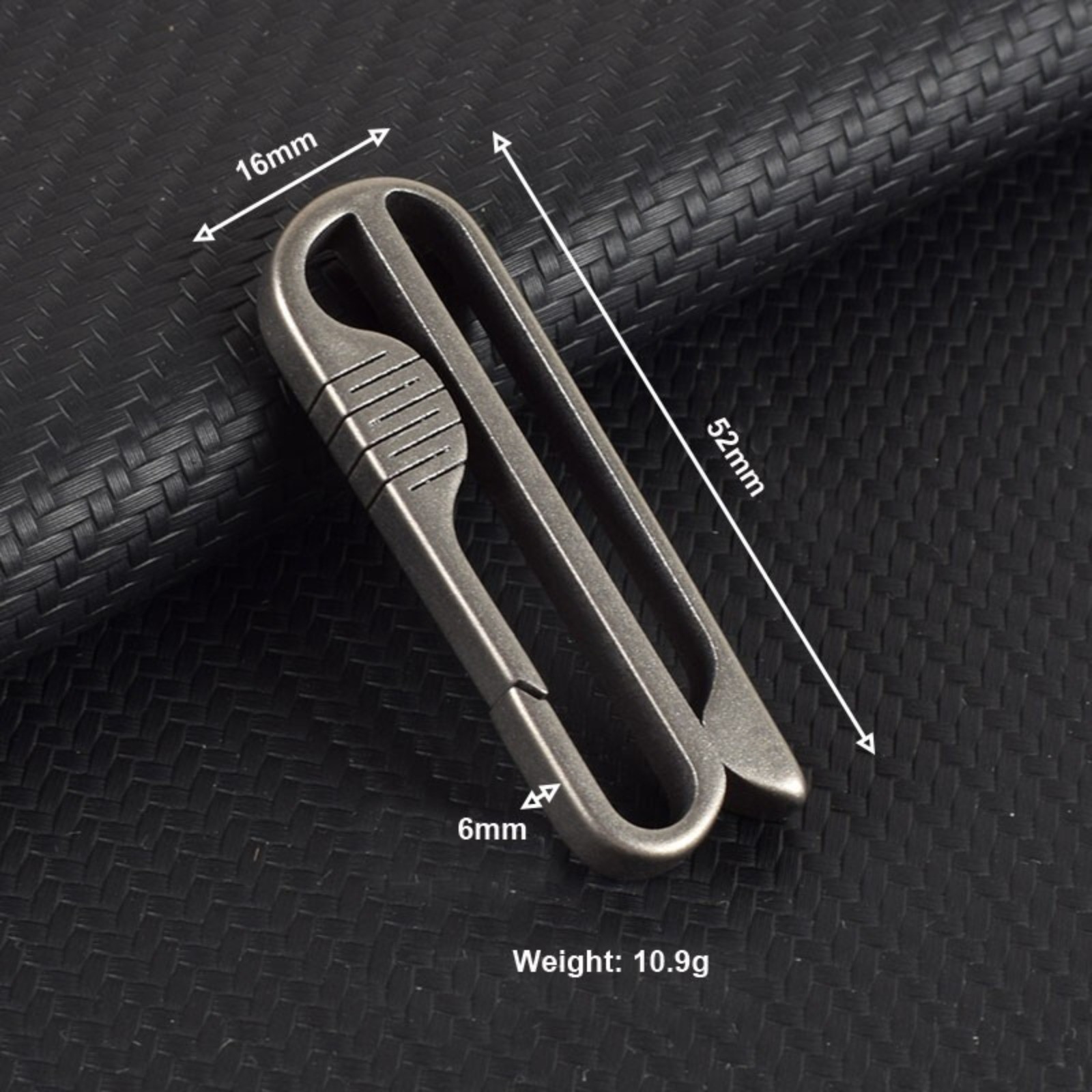 EDC Titanium Alloy Portable Carabiner Men’s Belt Waist Hanging Tool with Ring