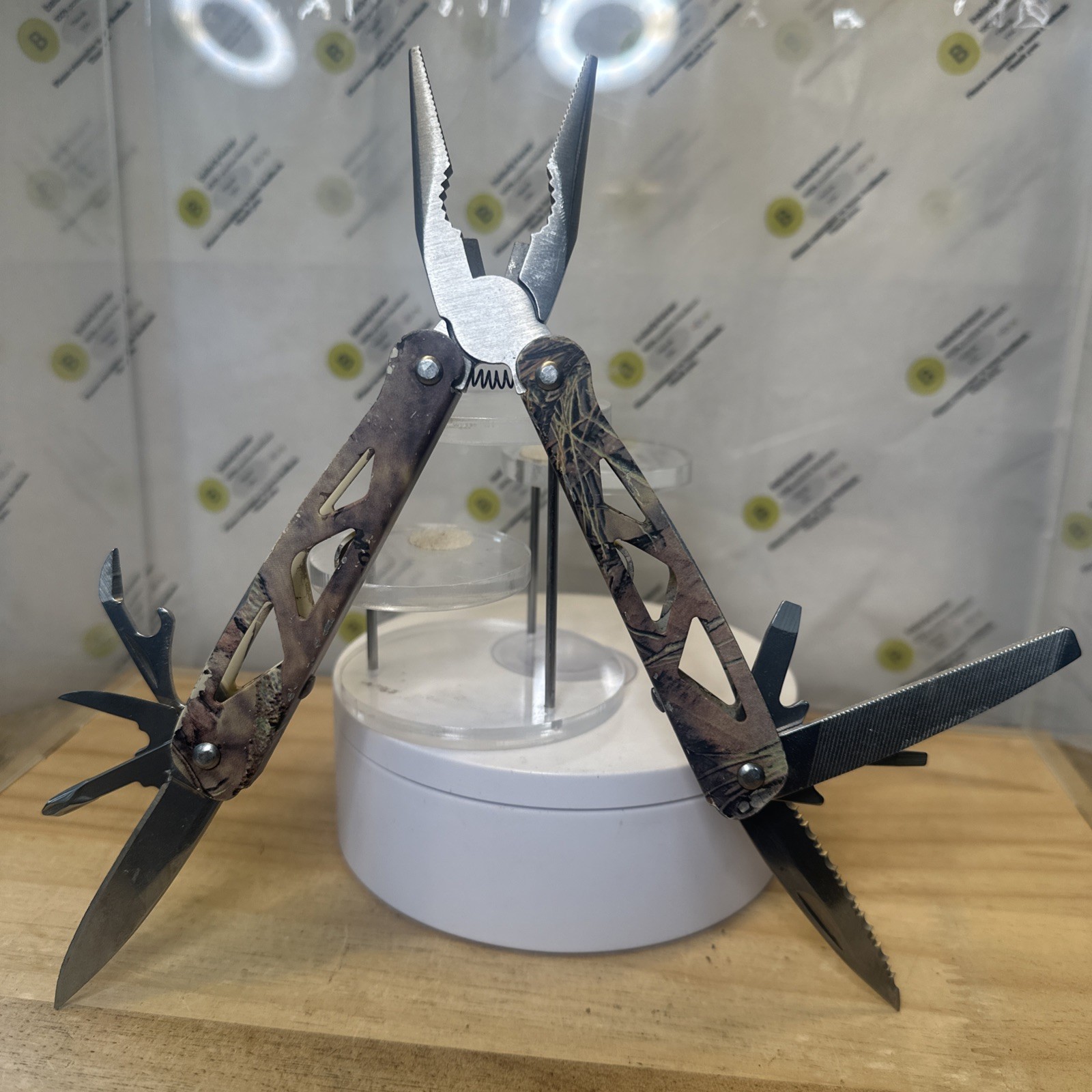 Ozark Trail Camouflage 12 in 1 Multi-tool 4” Closed