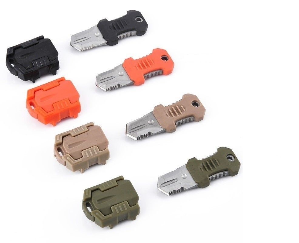 Knife Mini Multifunction Pocket EDC MOLLE Webbing Camping Hiking Survival Tool