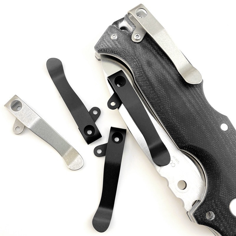 Titanium Deep Carry Pocket Clip for Cold Steel AD-10 Knife DIY Replacement