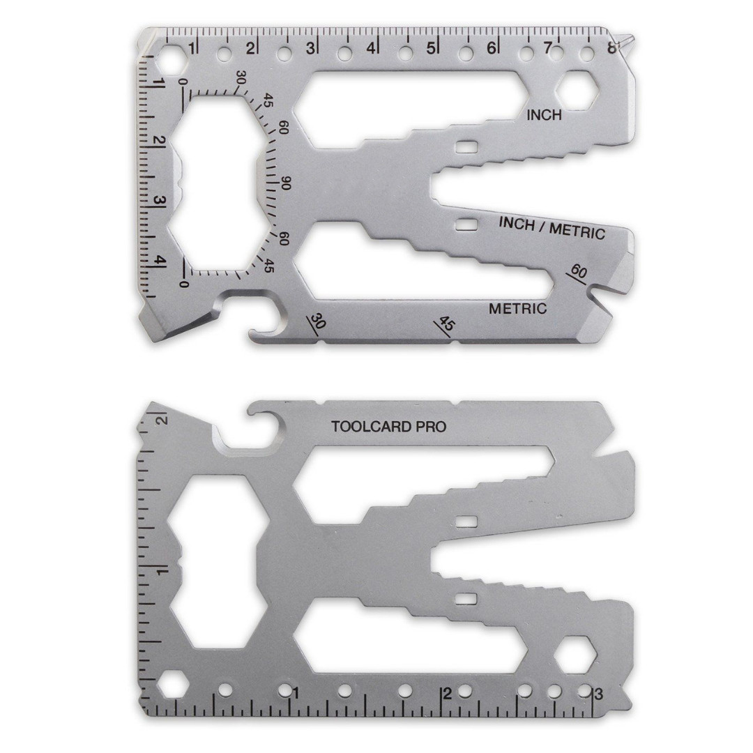 Stainless Steel Credit Card Tool 40 in 1 Multi Pocket Survival Camping Tools USA