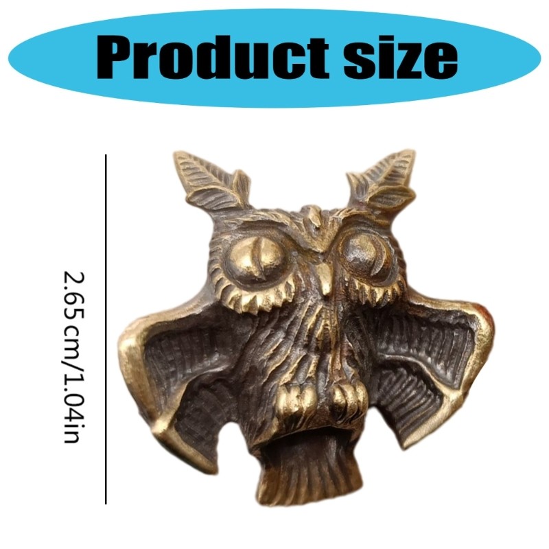 Light Weight Owl Shape Lanyard Beads Fashion Brass Parachute Cord Beads Enduring