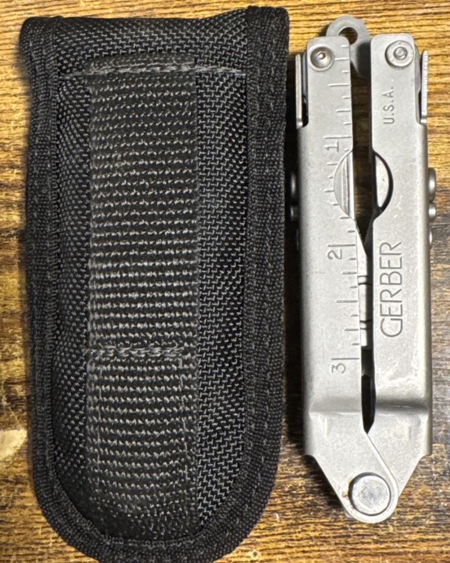 Gerber Multiplier Tool Pocket Knife #55800 In Box~Vintage~Broad Nose