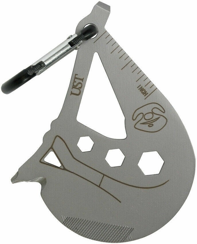 UST A Long Sloth Multi-Tool Stainless Matte Finish with Carabiner. Ships Free.