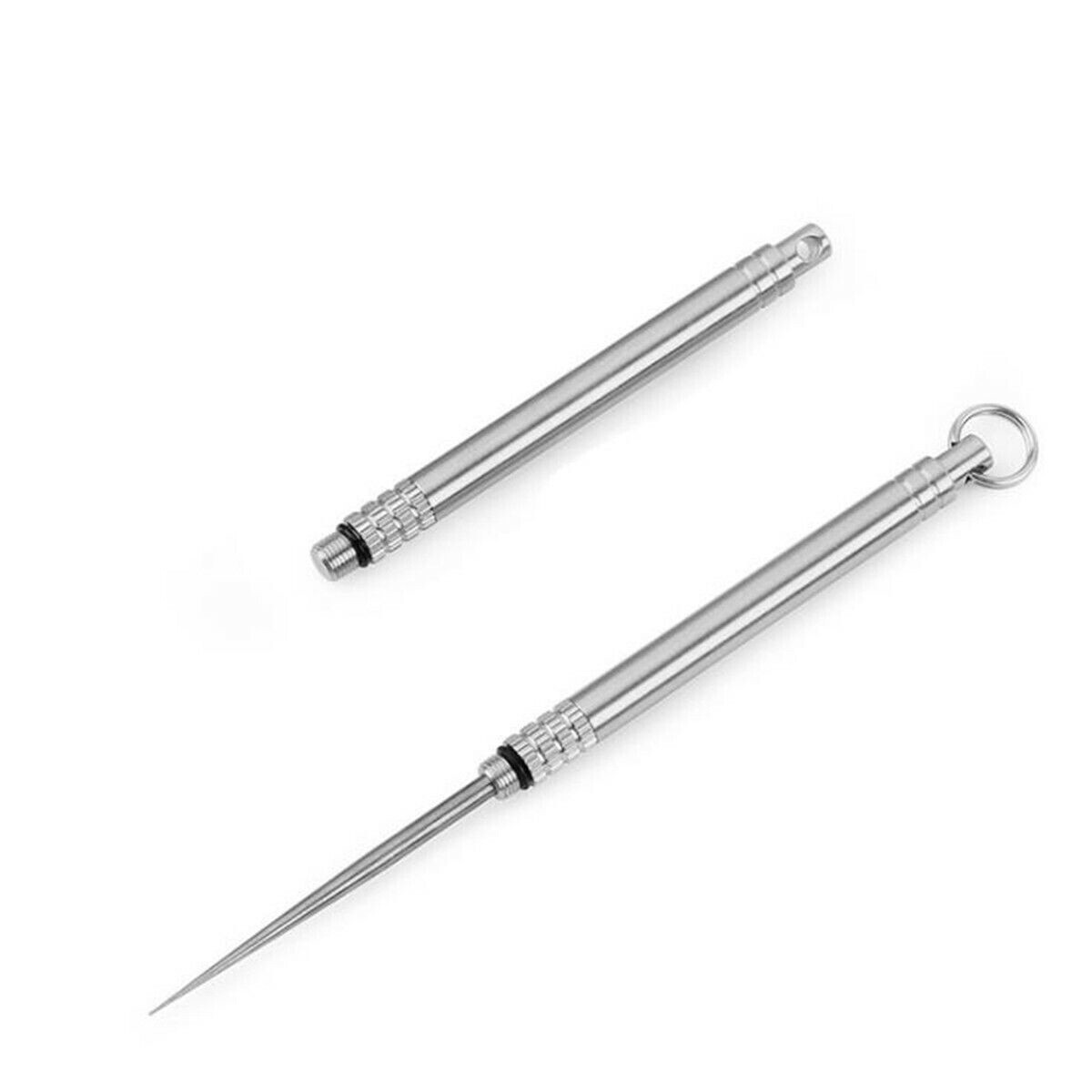 Portable Titanium Toothpick With Pocket Holder For Outdoor Picnic & Camping