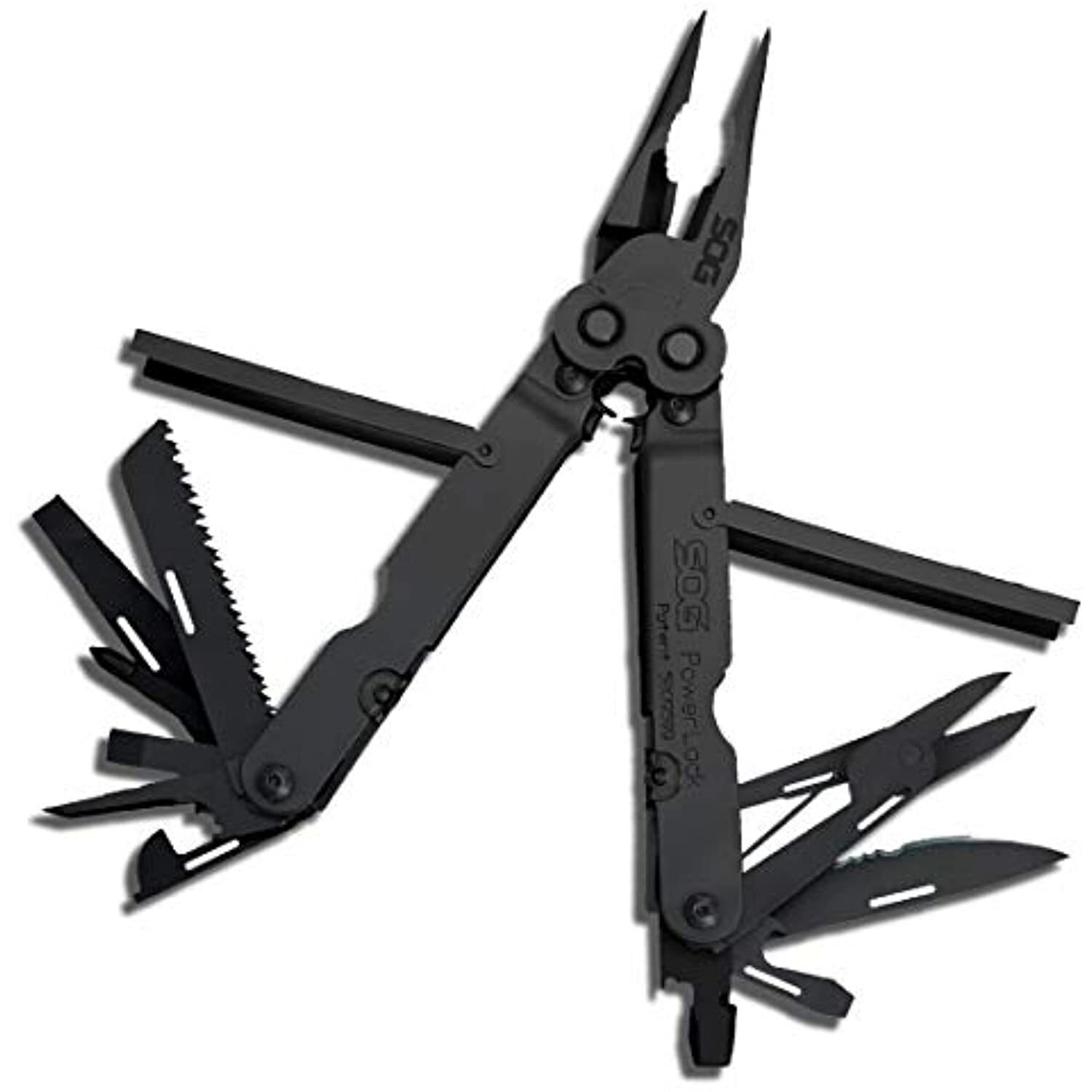 SOG PowerLock Multi-Tool- Compound Leverage Technology with EOD Crimper Device,