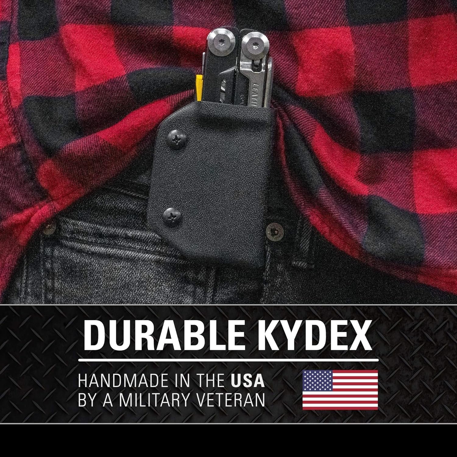 Clip & Carry Kydex Multitool Sheath fits Leatherman WAVE ALPHA – USA Made